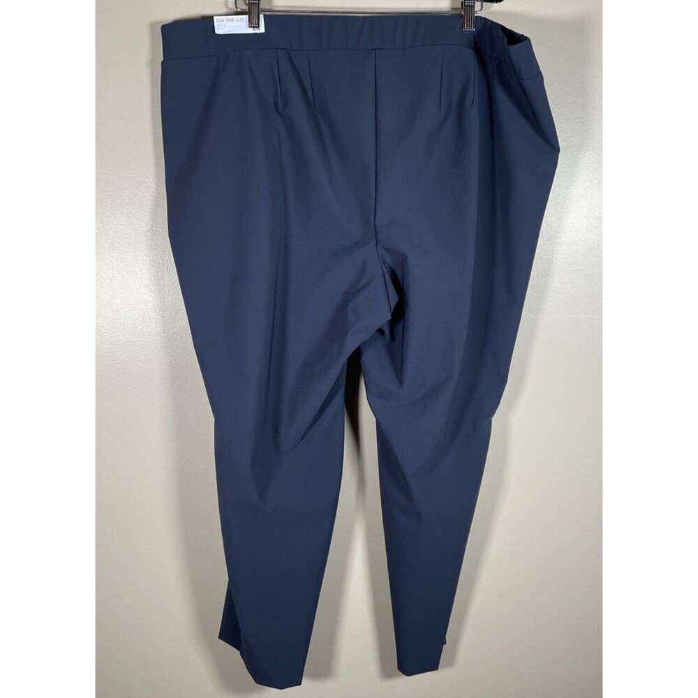 NWT Lane Bryant On The Go Pants PLUS 26 Ankle Mid-Rise Blue-Gray Pockets - Picture 5 of 14